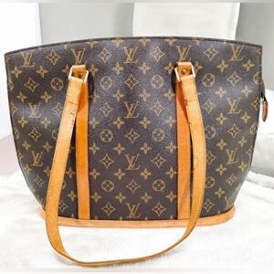 Authentic LOUIS VUITTON Babylone Monogram Shoulder Tote Bag Purse